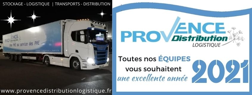 Provence Distribution Logistique vous souhaite une excellente année 2021