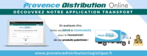 Commandez en ligne le transport de vos produits palettisés via notre application