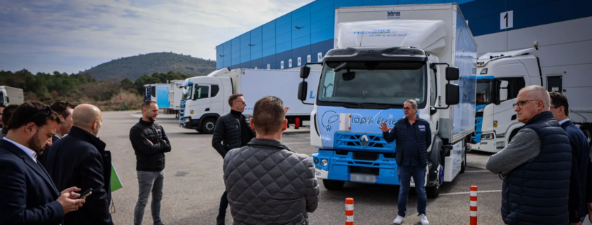 Provence Distribution Logistique réceptionne son 1er camion électrique dans le Var